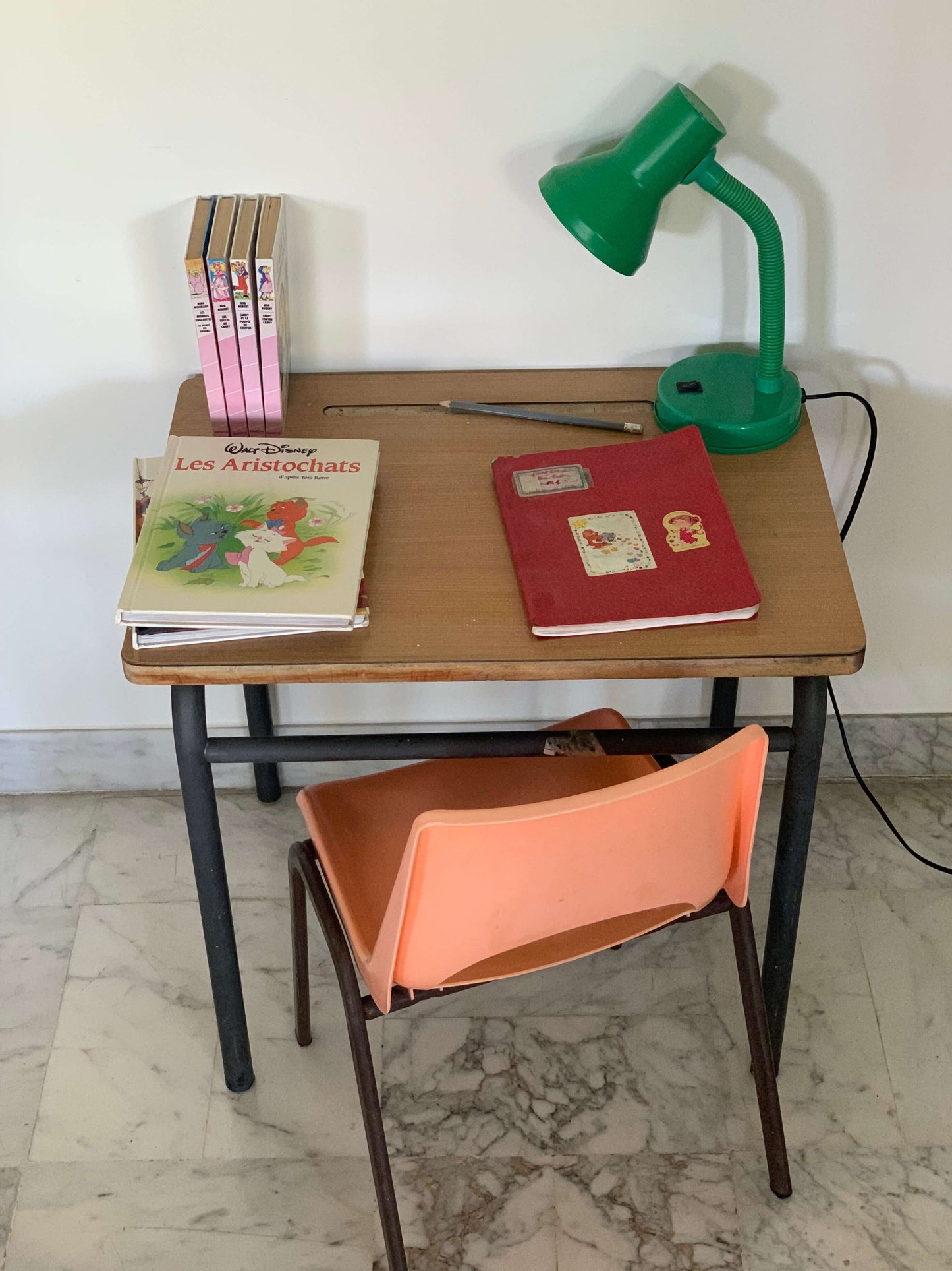 Bureau d'écolier vintage