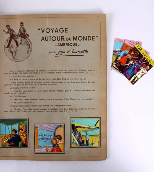 Album ancien d'images Jojo et Louisette