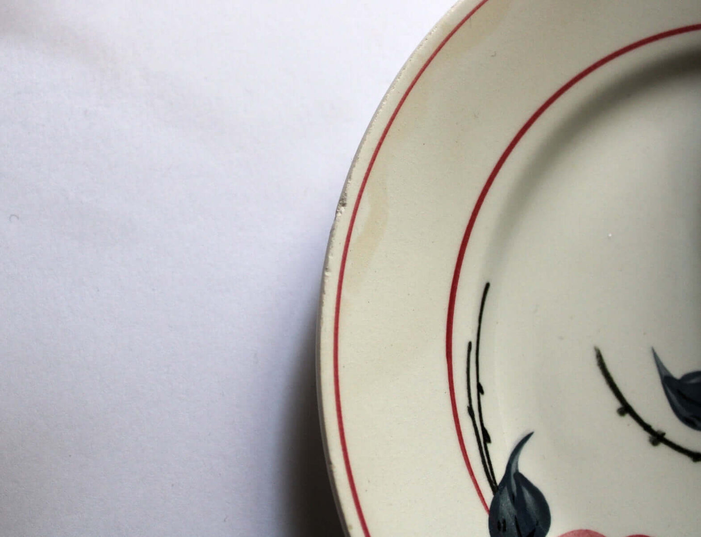 Vintage Assiettes à dessert en faïence Ceranord St Amand