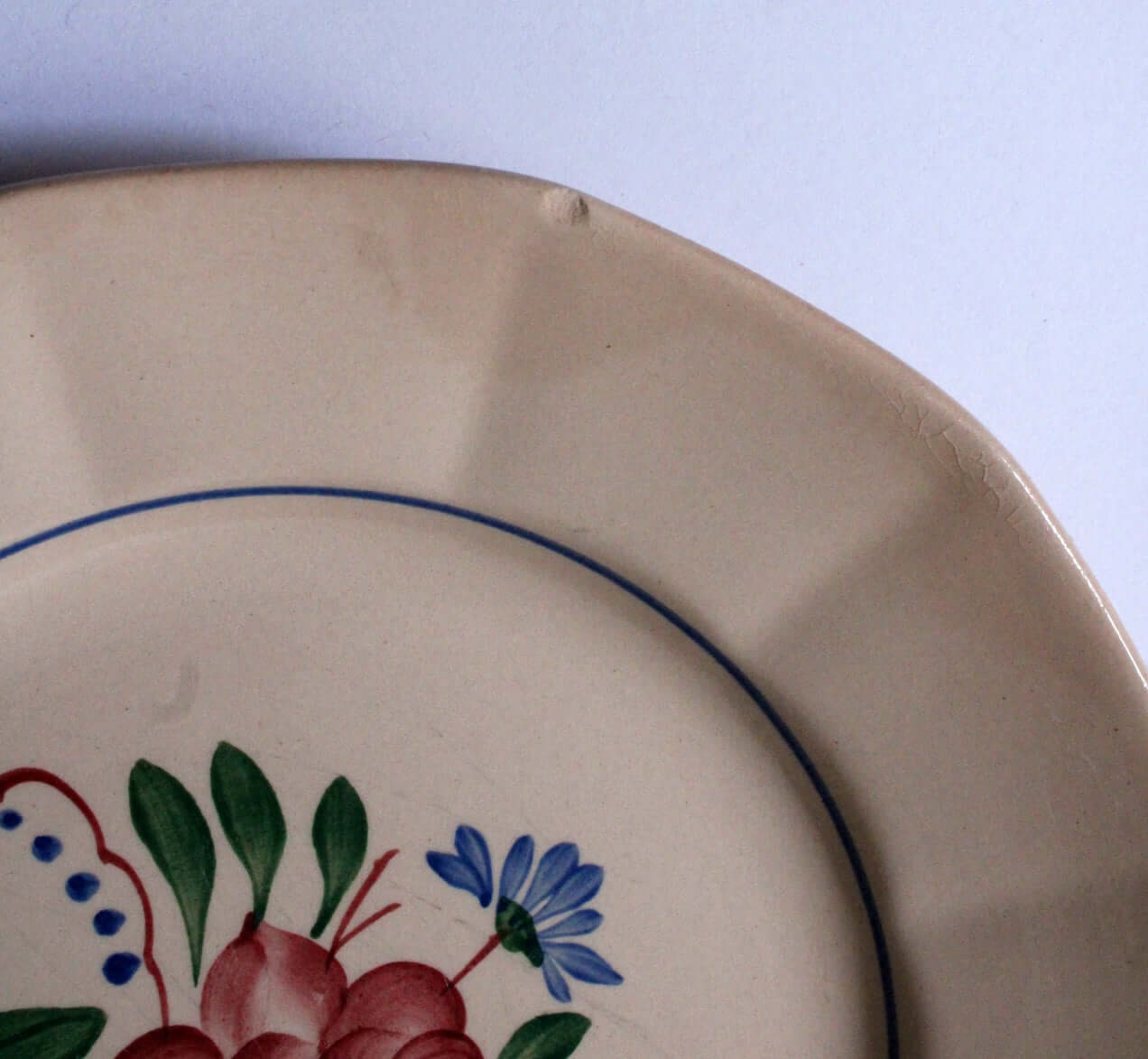 Vintage Assiettes à dessert Digoin Sarreguemines