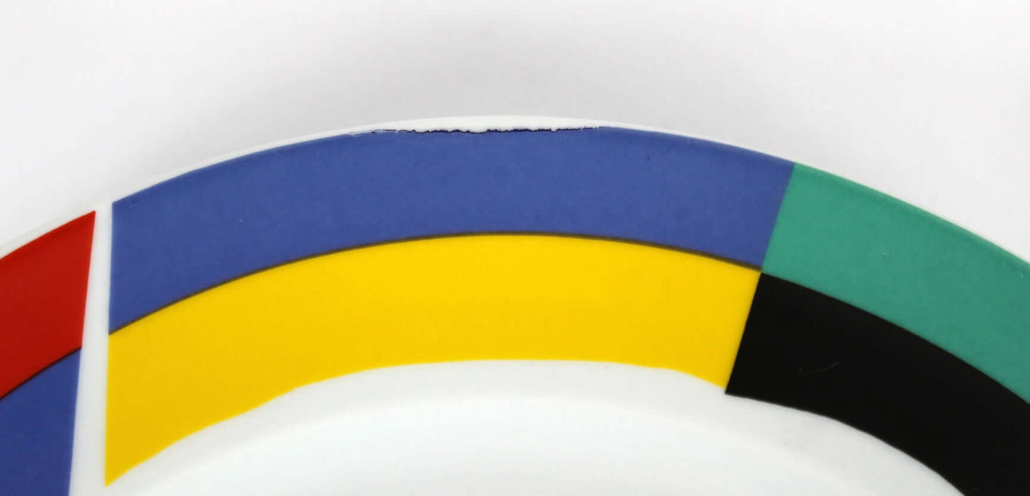 Assiettes plates Habitat décor coloré