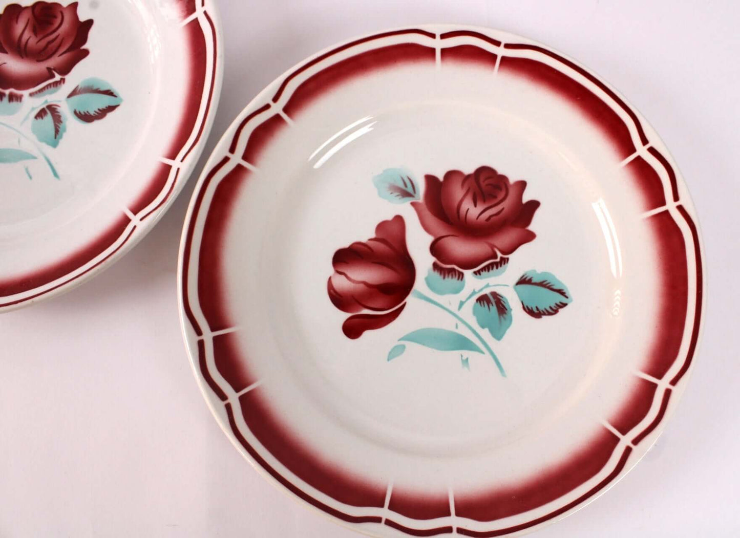 Assiettes plates anciennes Badonviller