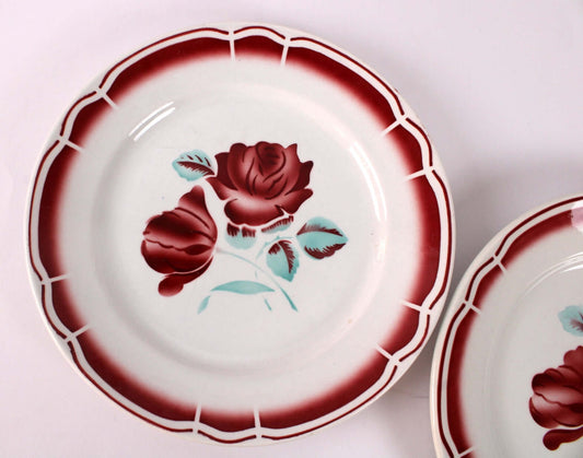 Assiettes plates anciennes Badonviller