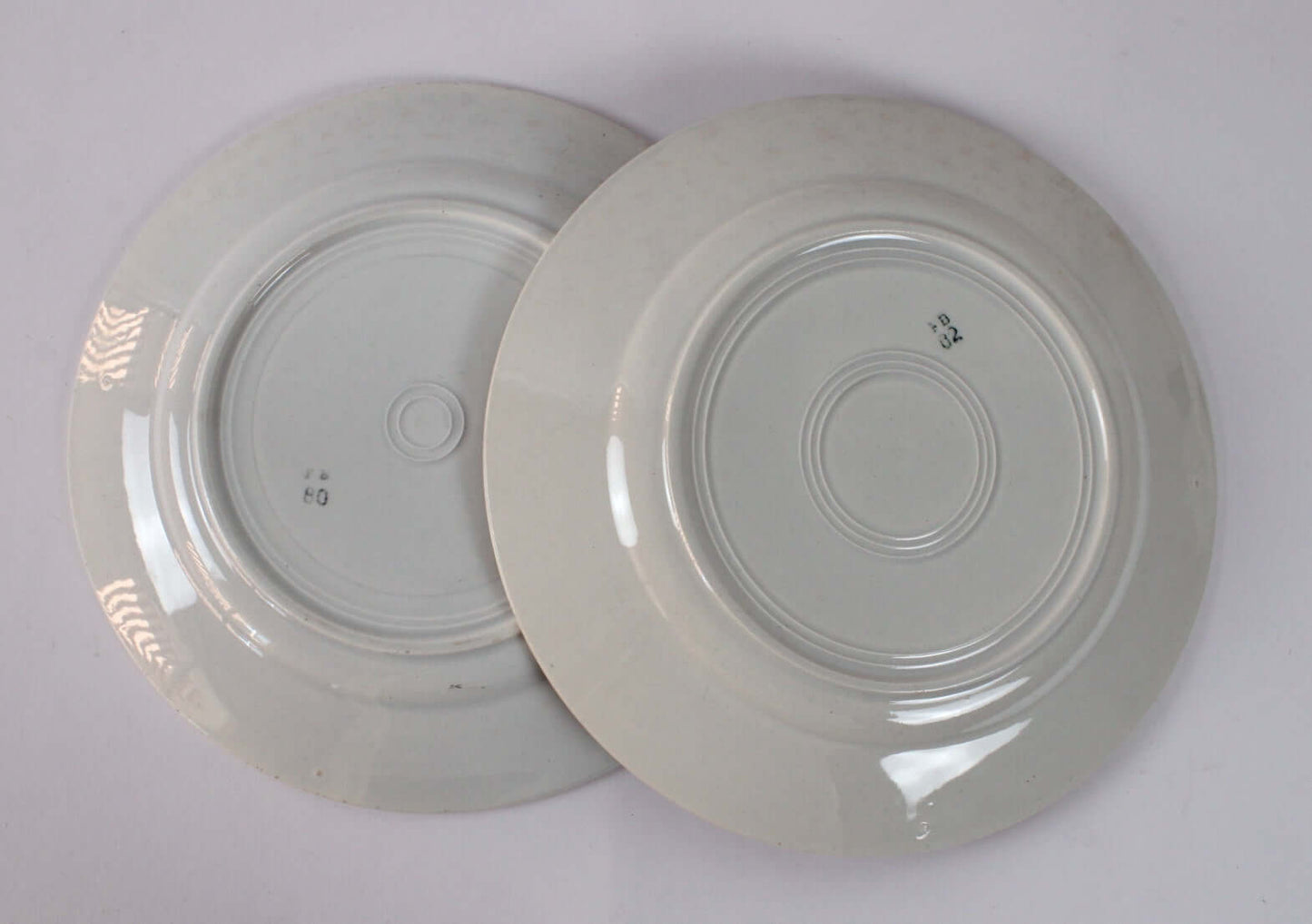 Assiettes plates anciennes Badonviller