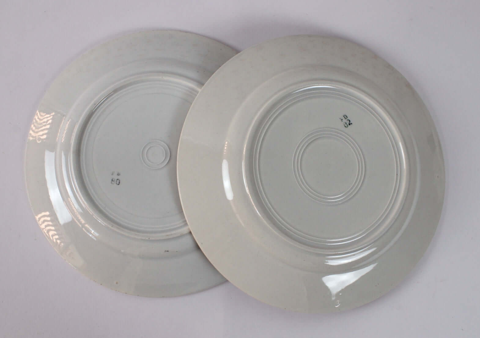 Assiettes plates anciennes Badonviller