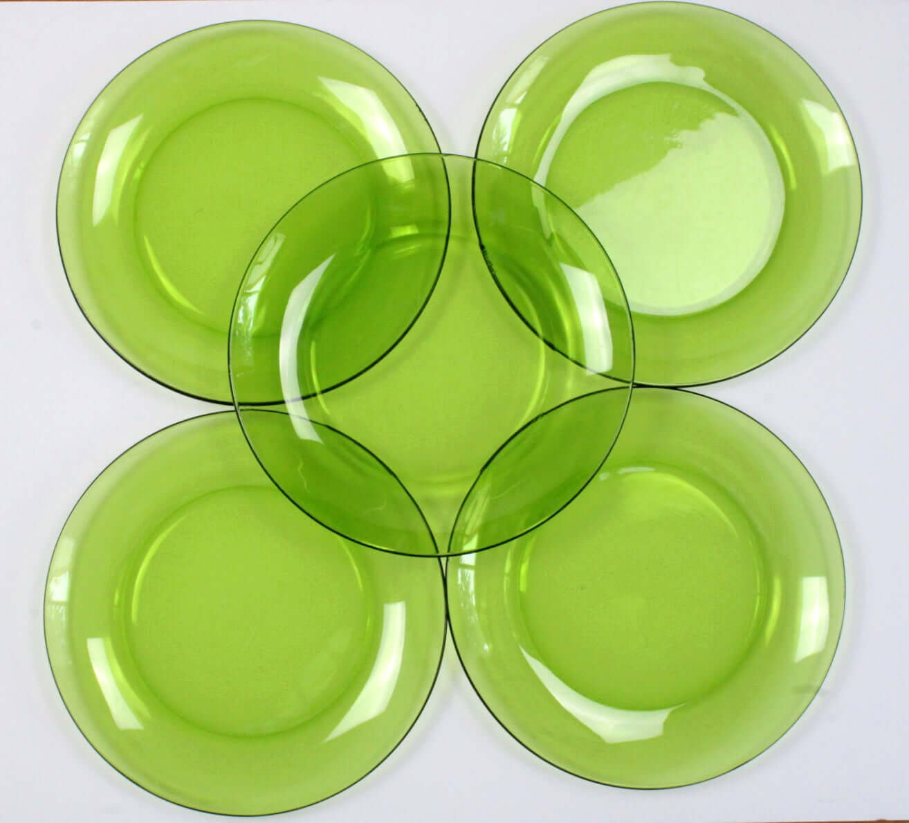 Vintage Assiettes plates en verre Duralex vintage