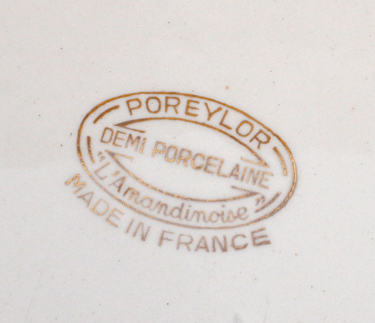 Assiettes plates anciennes L'Amandinoise