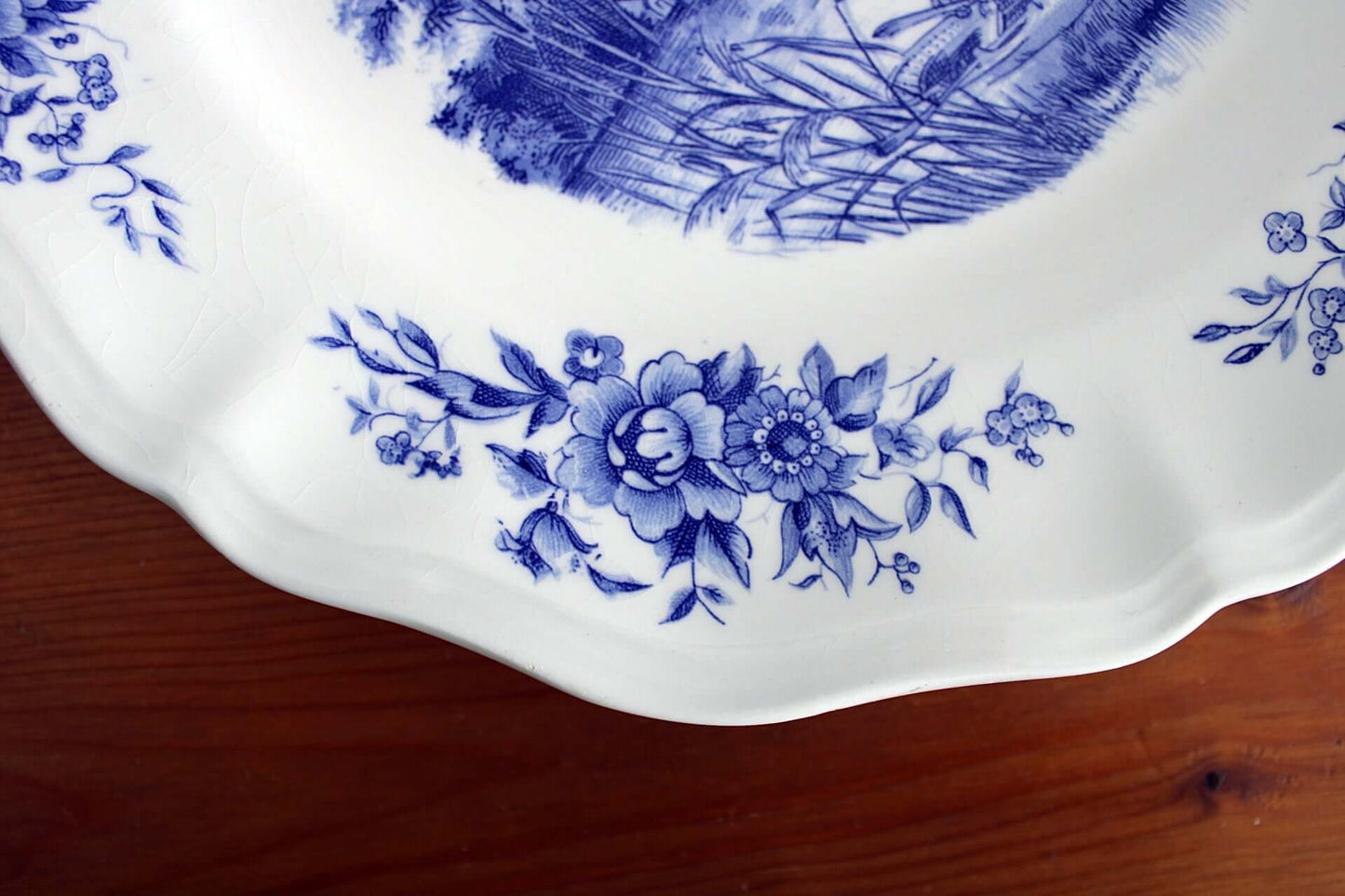 Vintage Assiettes plates Sarreguemines modèle Romantic