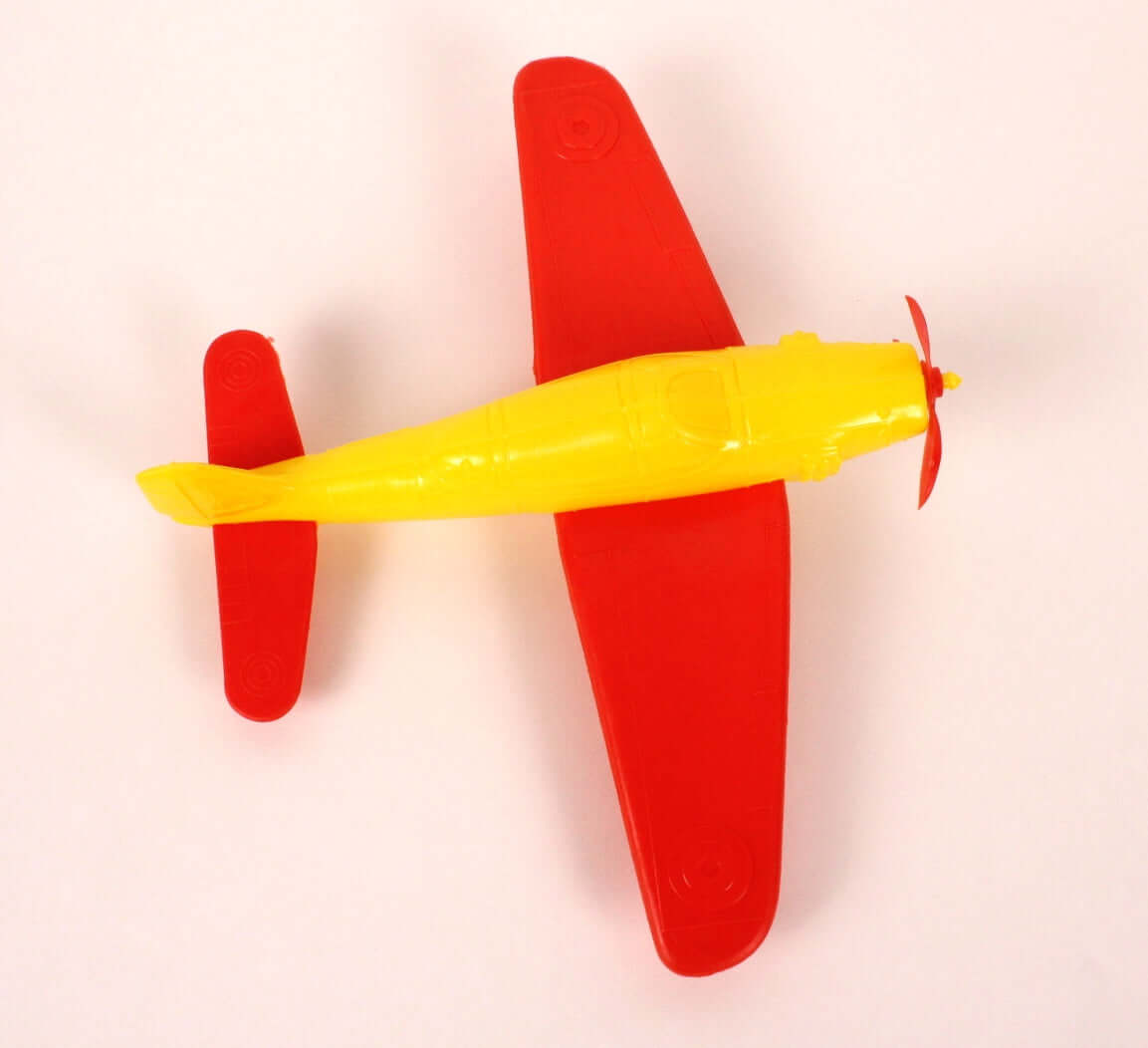 Jouet ancien avion en plastique soufflé