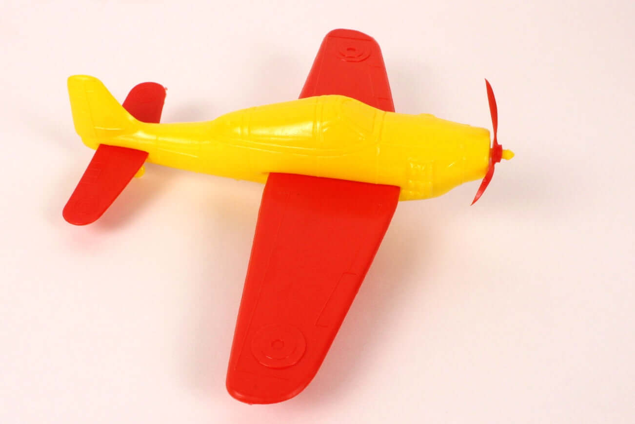 Jouet ancien avion en plastique soufflé