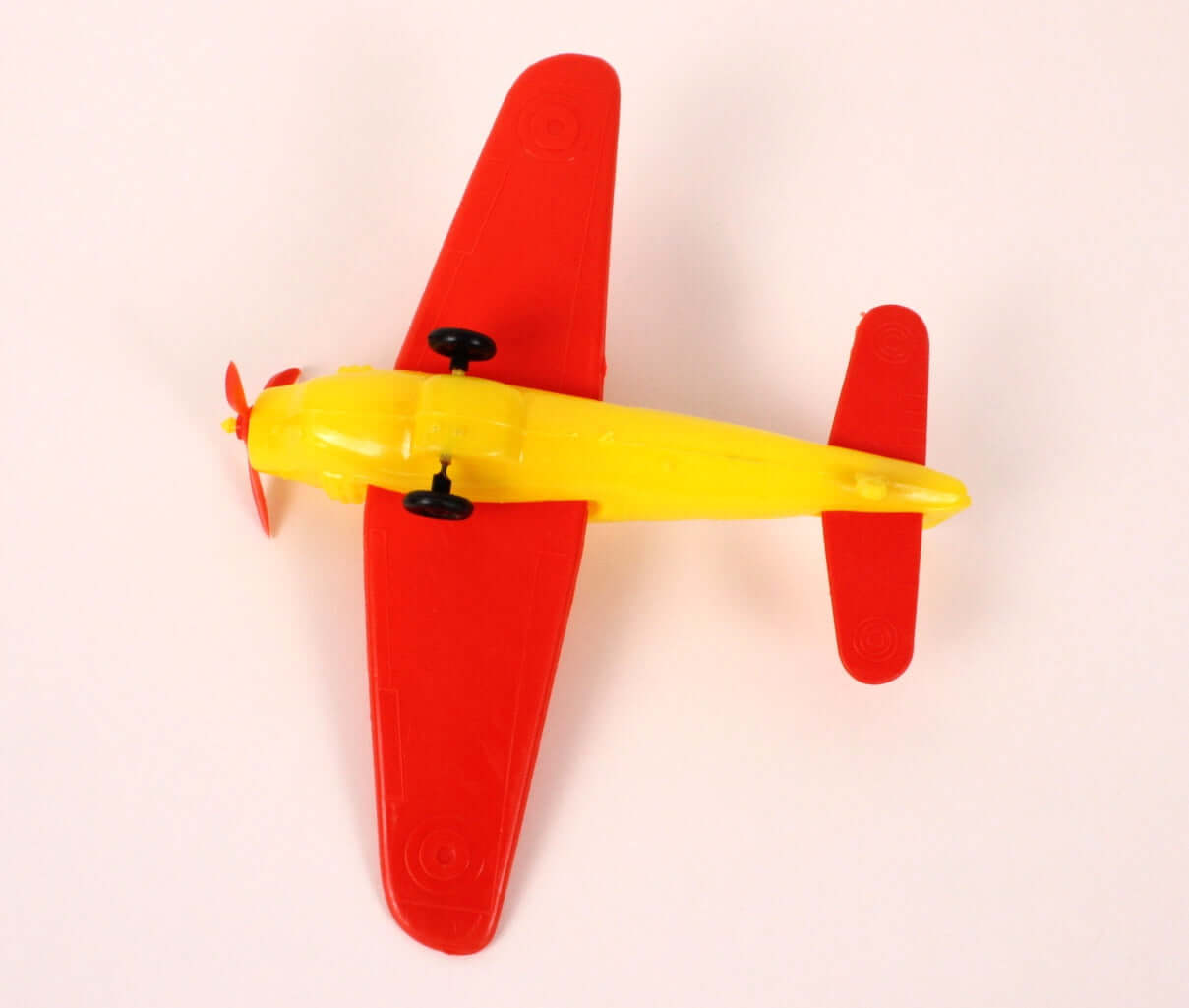 Jouet ancien avion en plastique soufflé