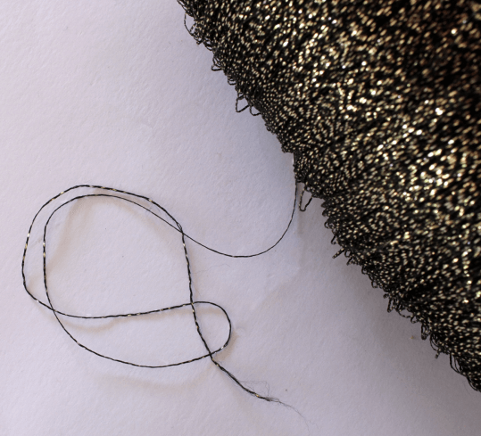 Grandes bobines de fil métallique doré - Mercerie vintage