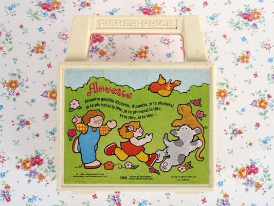 Vintage Boîte à musique Fisher Price 1981