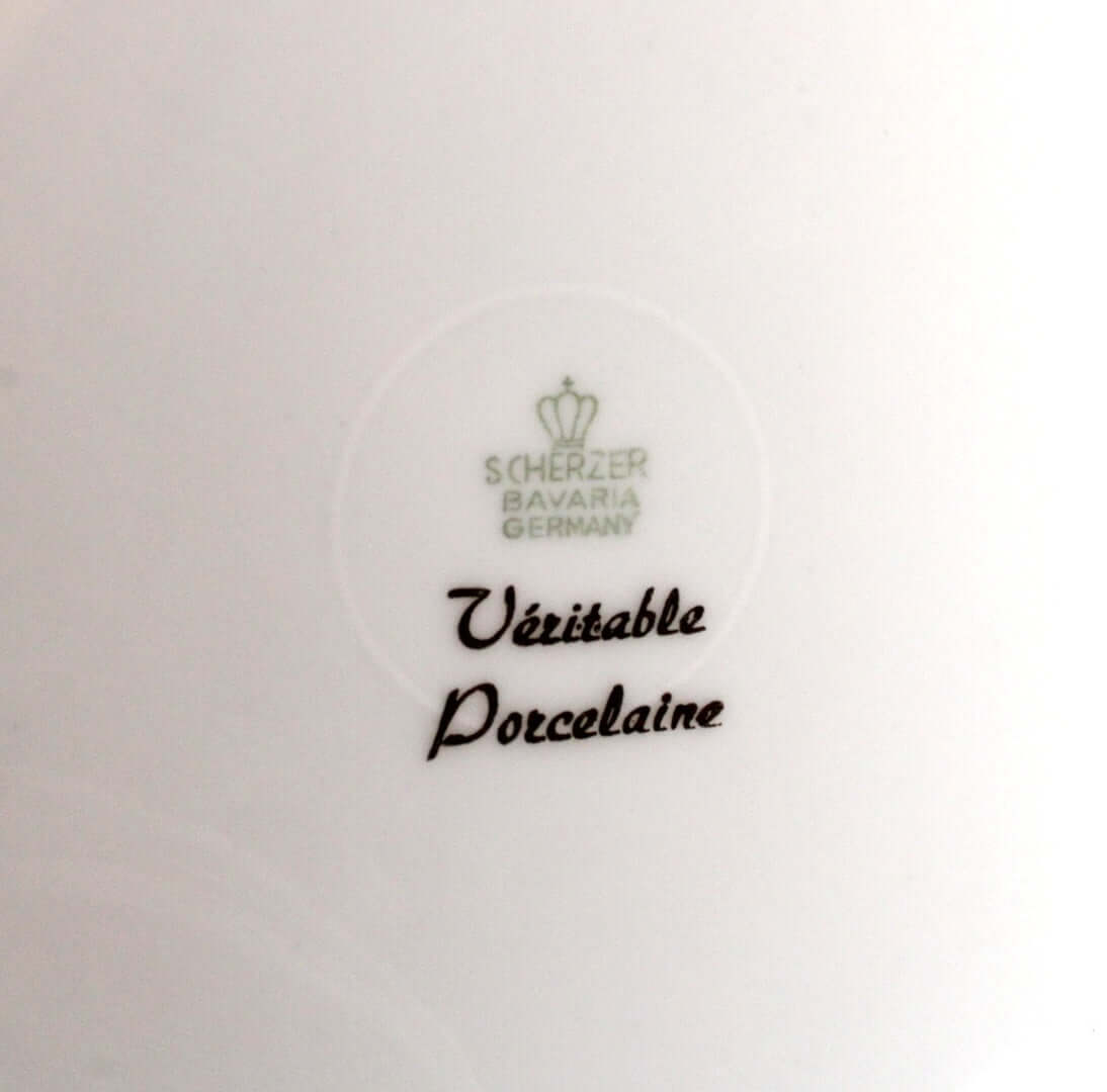 Cafetière vintage Bavaria motif oeil de paon