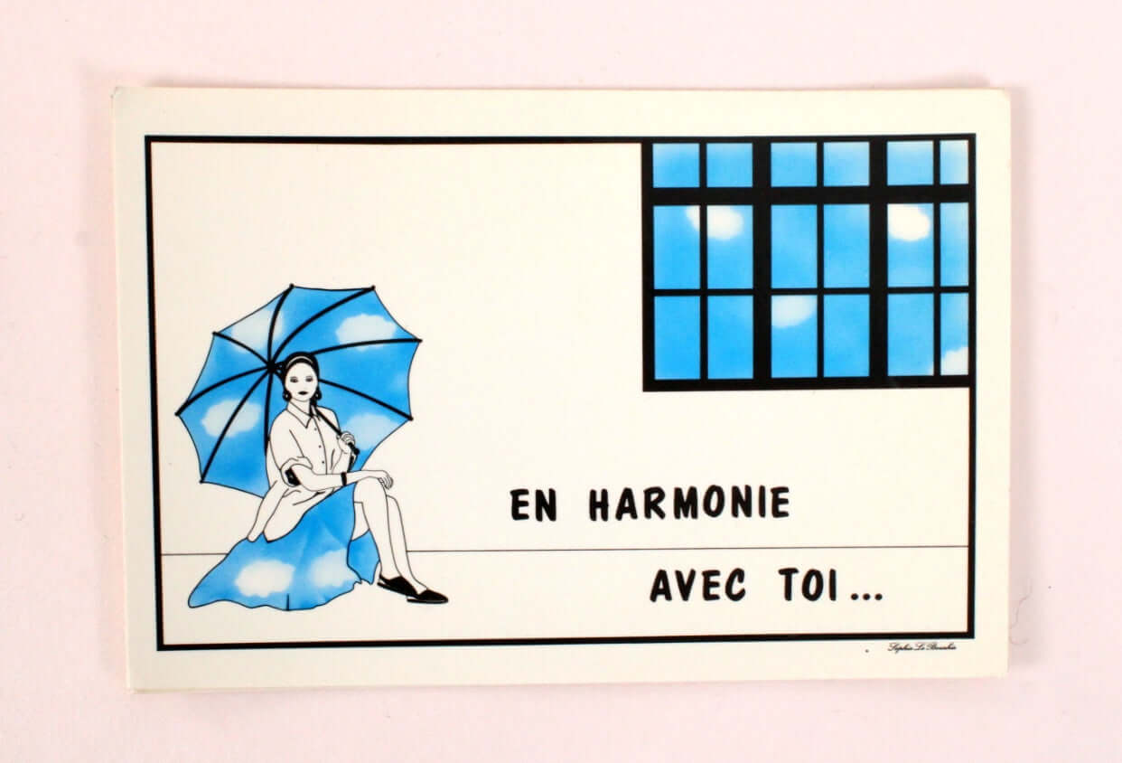 Cartes postales illustrées années 90