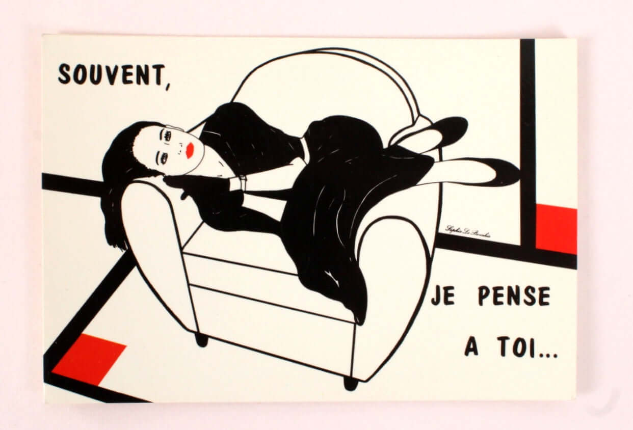 Cartes postales illustrées années 90