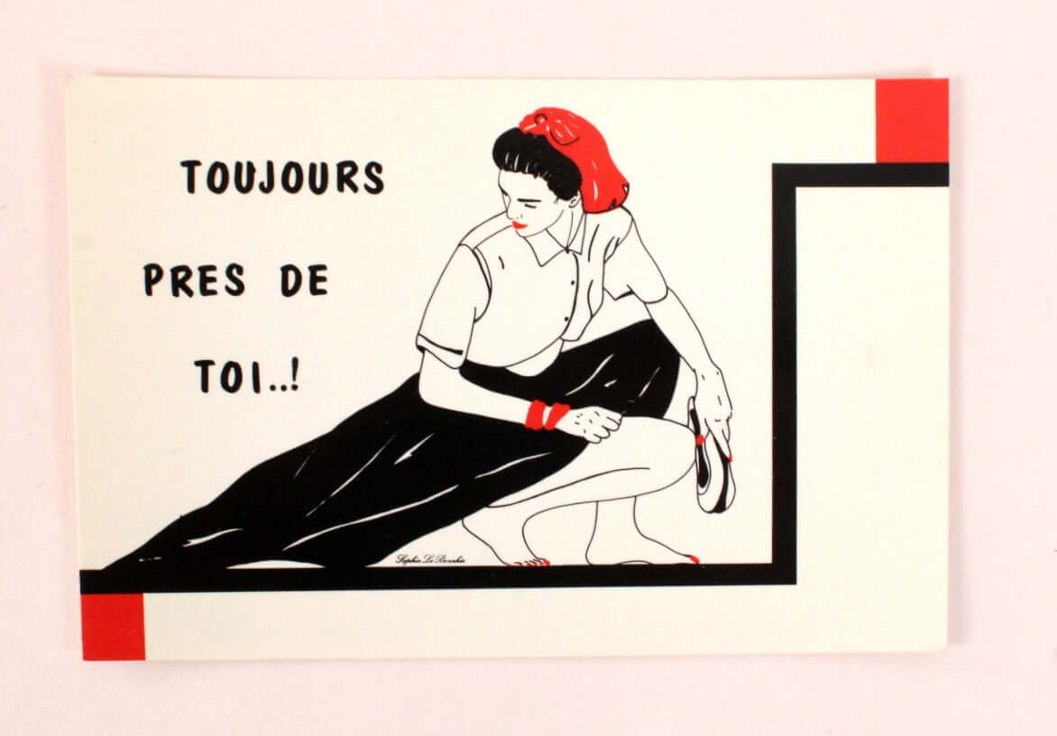 Cartes postales illustrées années 90