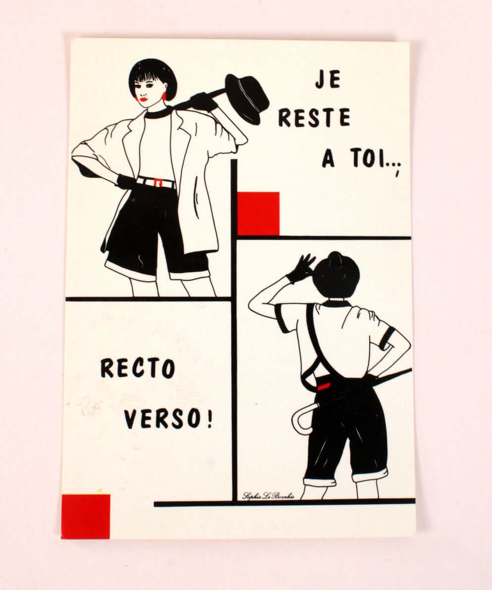 Cartes postales illustrées années 90