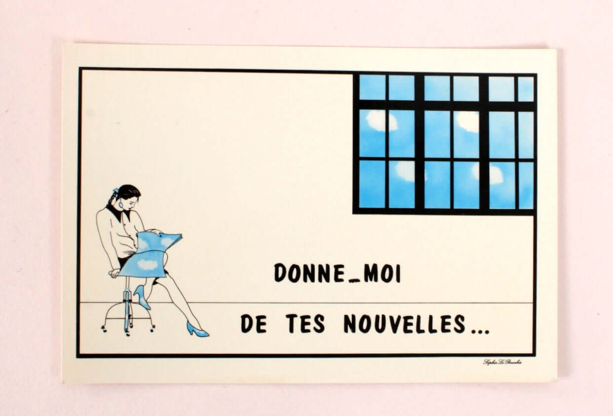 Cartes postales illustrées années 90