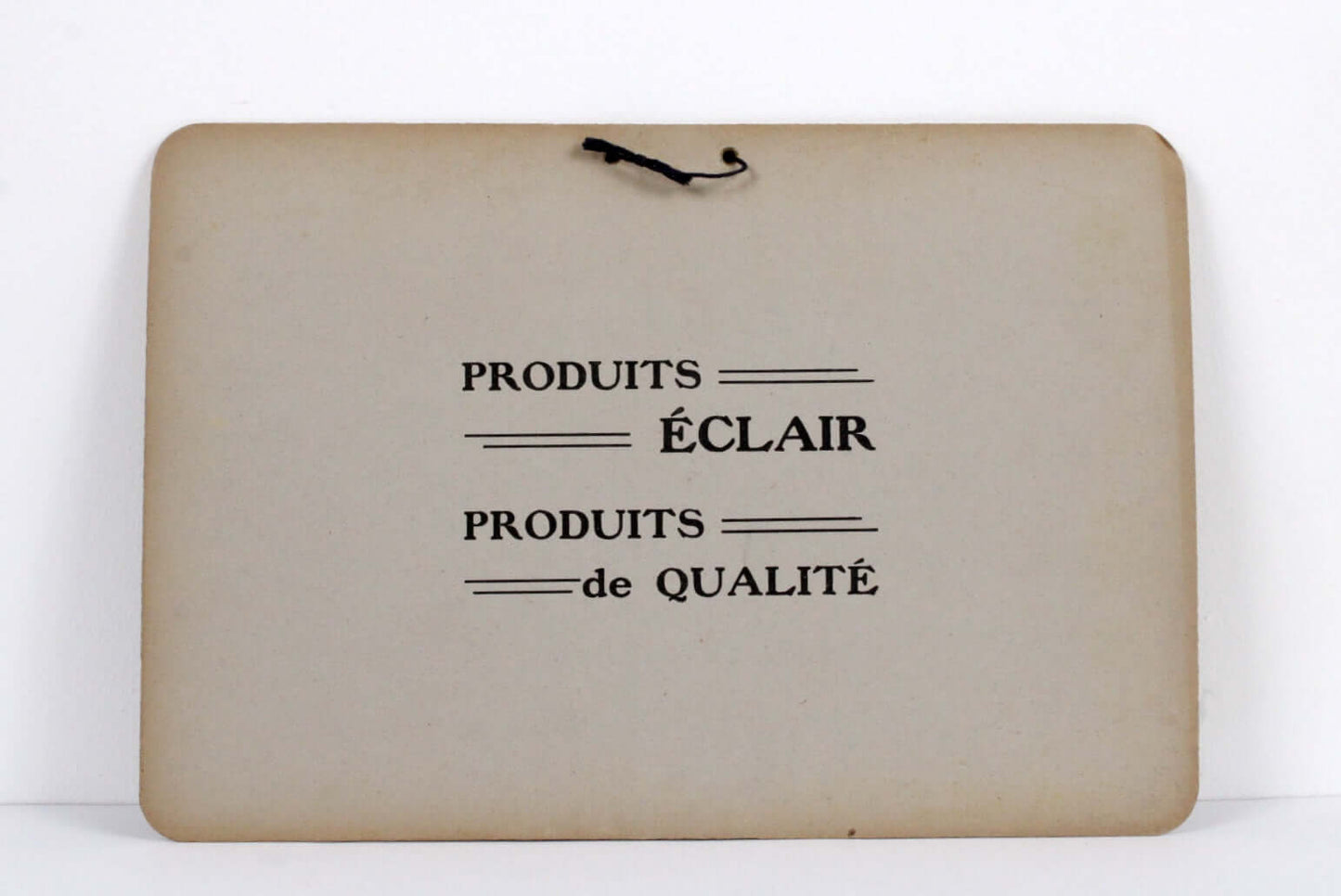 Carton publicitaire cire éclair