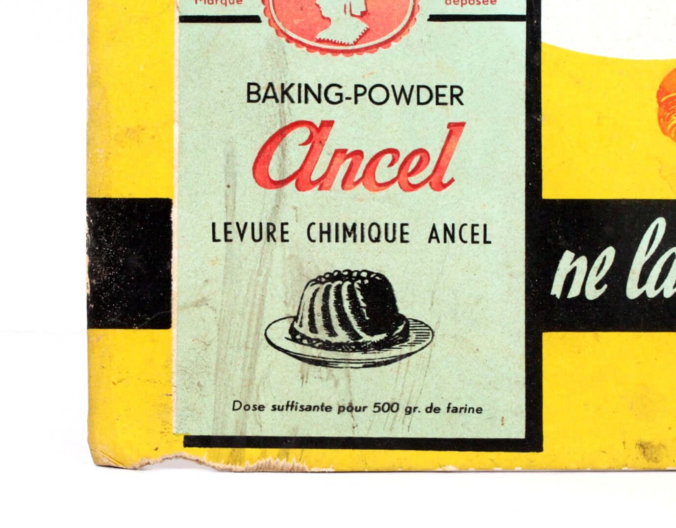 Carton publicitaire Ancel levure