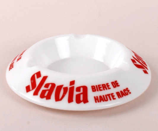 Cendriers publicitaires vintage en opaline