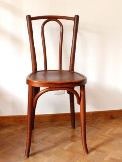 Chaise de bistrot en bois courbé