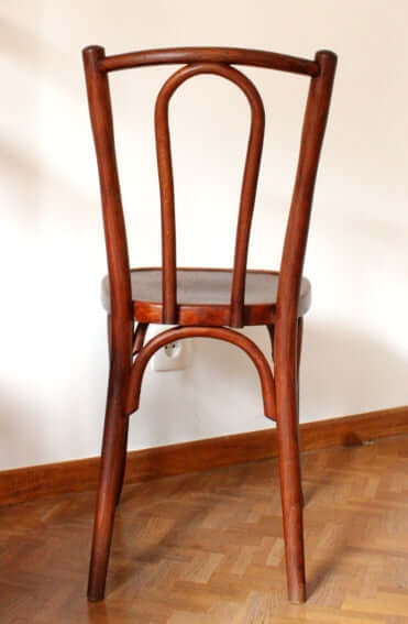 Chaise de bistrot en bois courbé