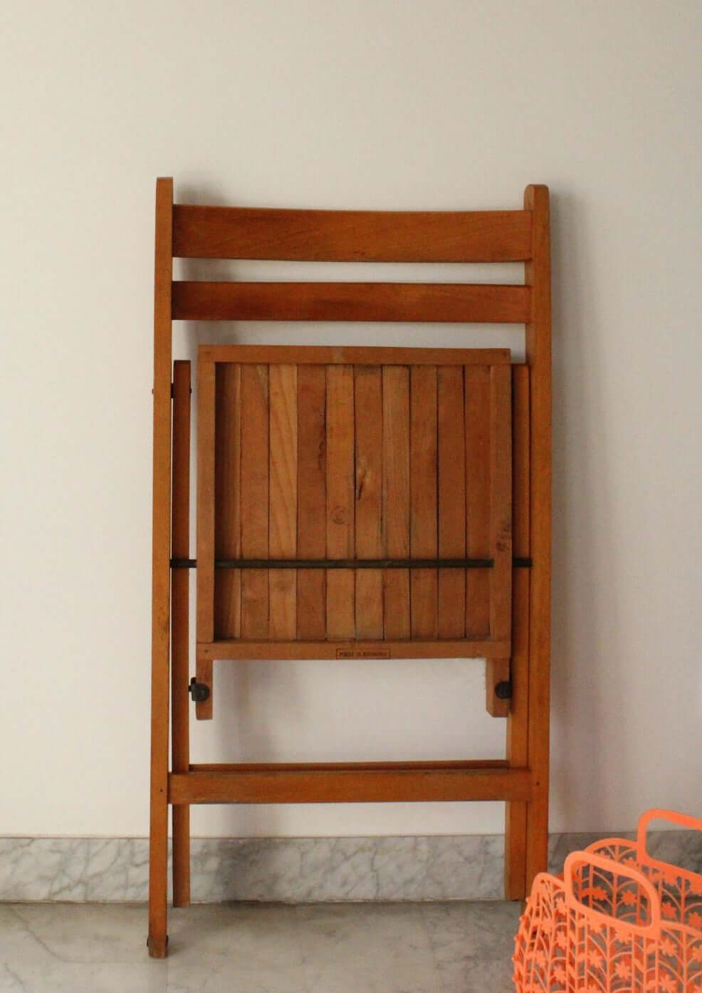 Vintage Chaise pliante en bois