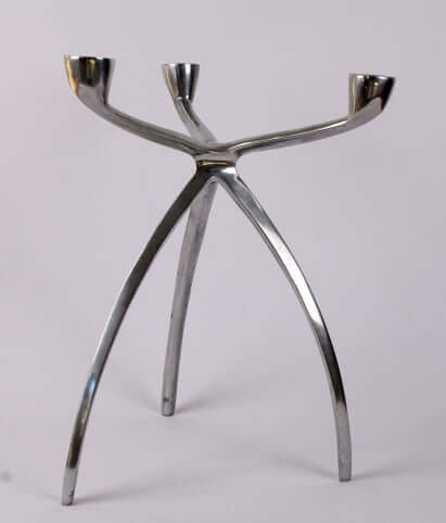 Chandelier tripode aluminium space age
