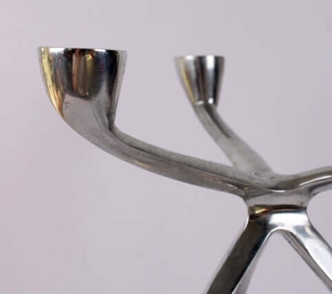 Chandelier tripode aluminium space age