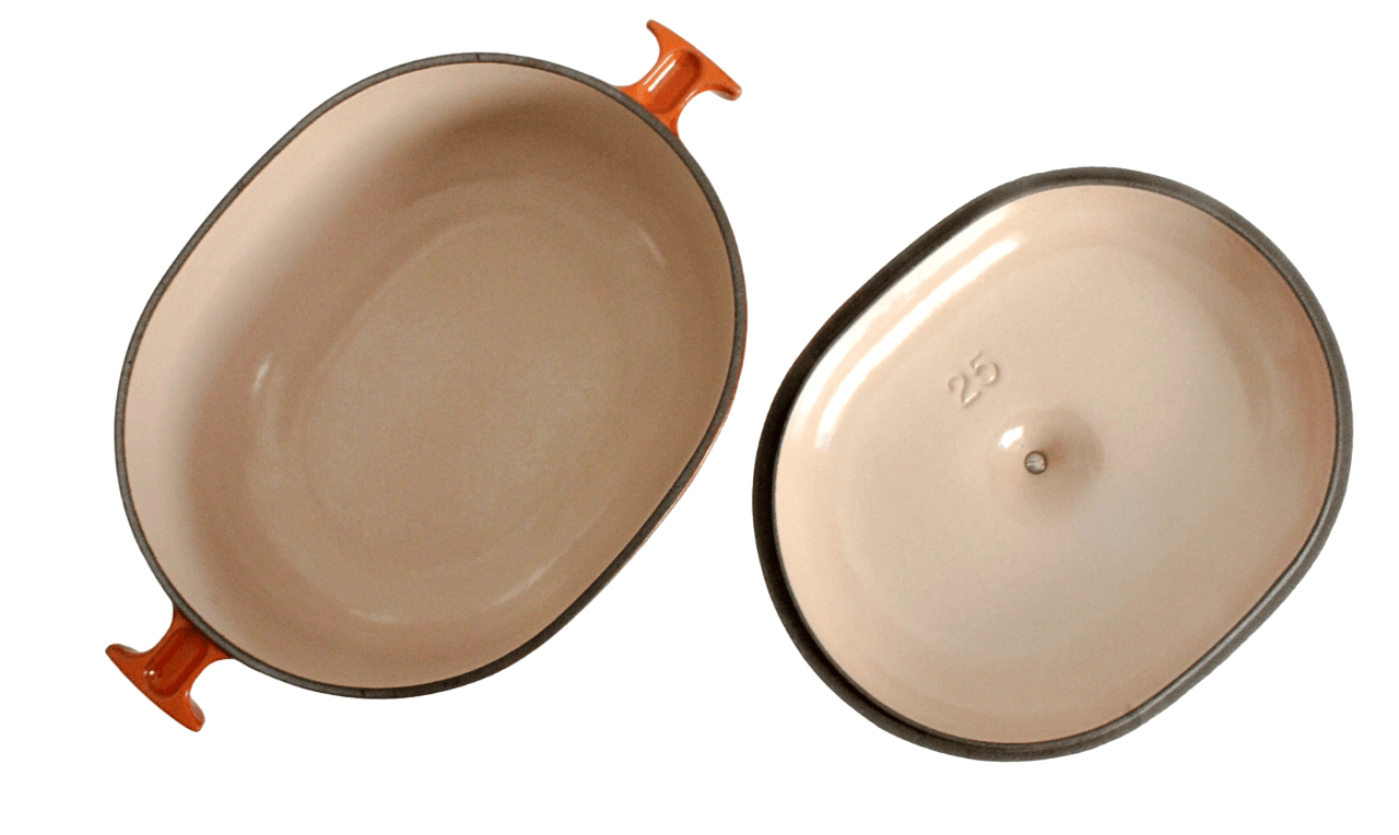Vintage Cocotte en fonte ovale Le Creuset n°25