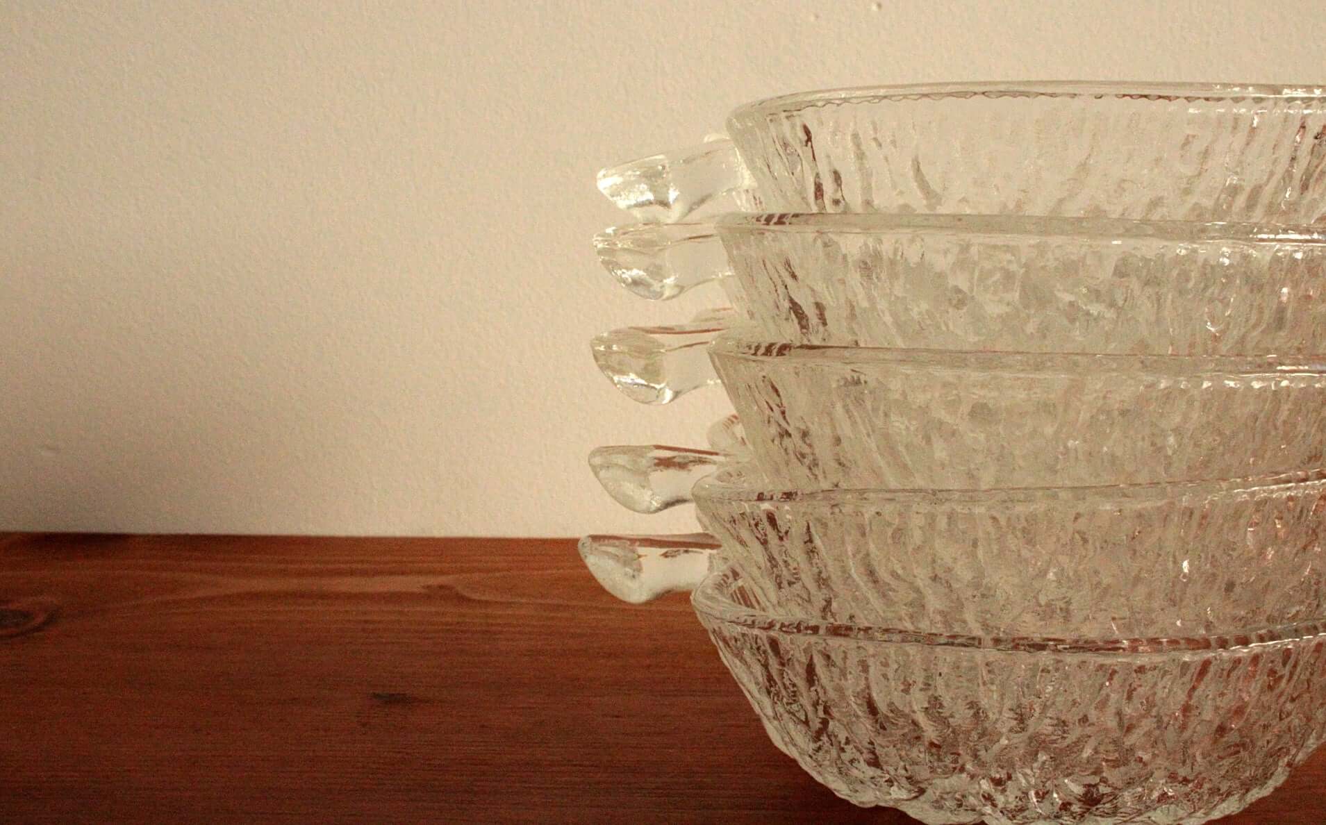 Vintage Coupelles en verre Pomme