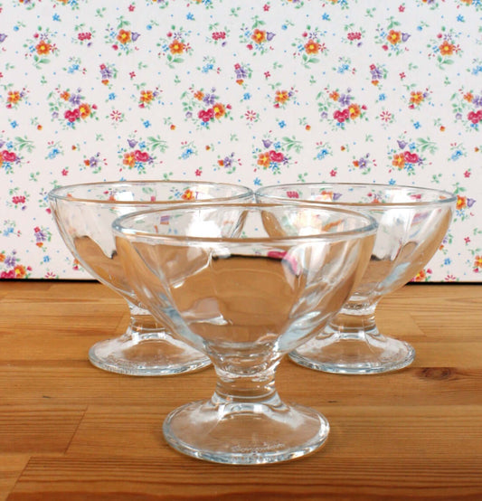 Coupes à glace en verre