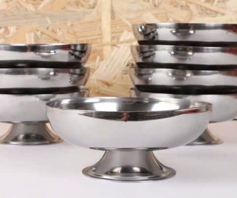 Grandes coupes à glace en inox