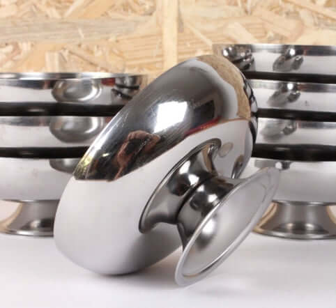 Grandes coupes à glace en inox