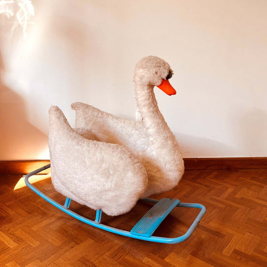 Cygne à bascule vintage