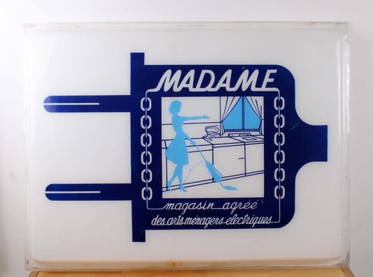Enseigne publicitaire de magasins d'arts ménagers