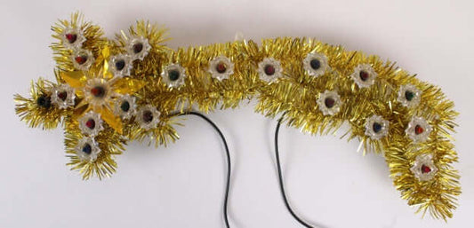 Etoile filante lumineuse vintage pour sapin de Noël