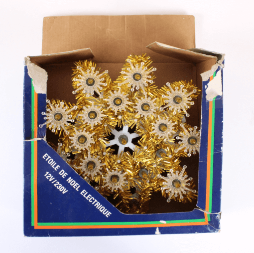 Étoile de Noël électrique vintage