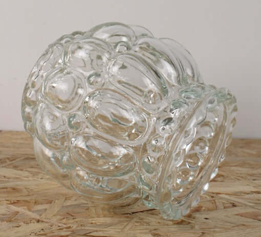 Grands globes anciens en verre bullé