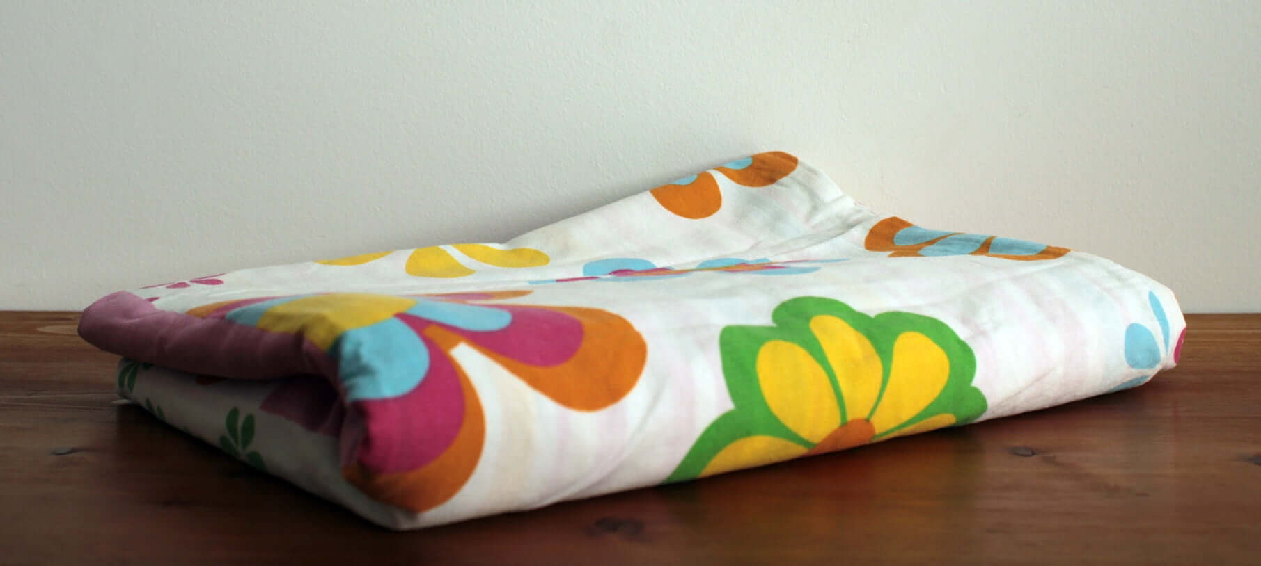 Vintage Housse de couette Poivre Blanc