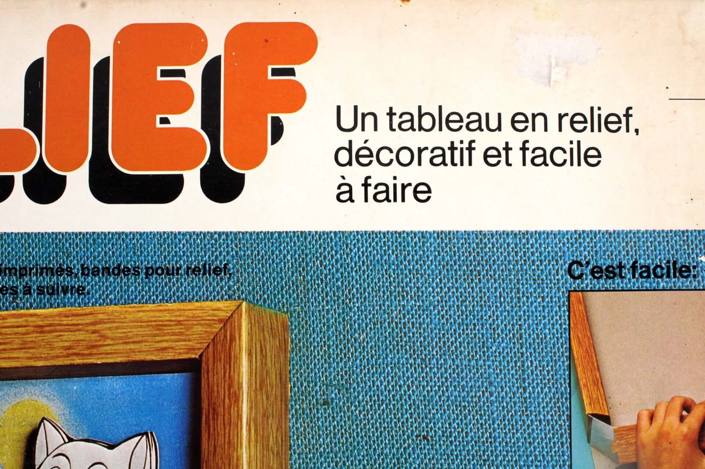 Vintage Jeu d'activité vintage MB Art manuel relief