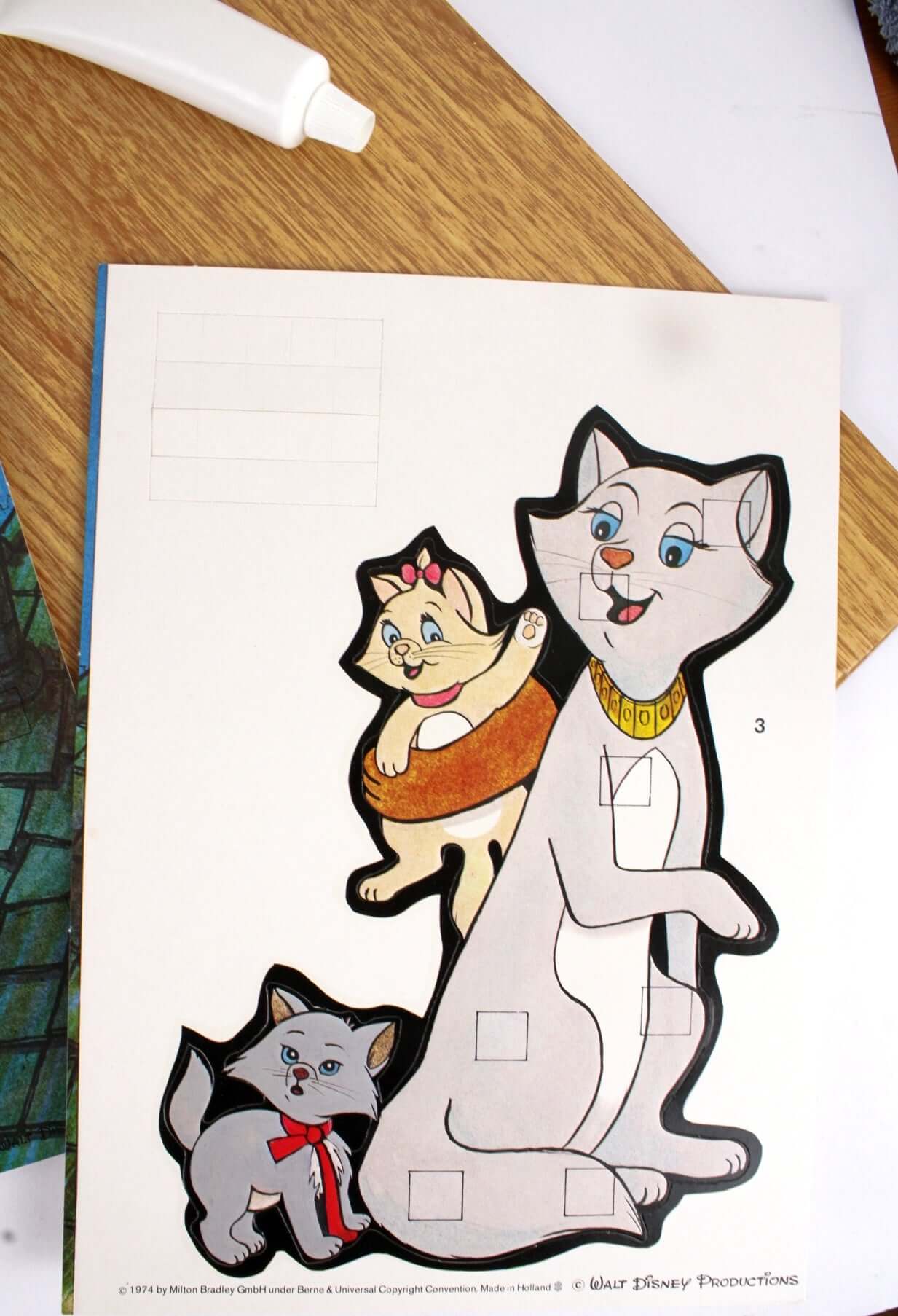 Vintage Jeu d'activité vintage MB Art manuel relief