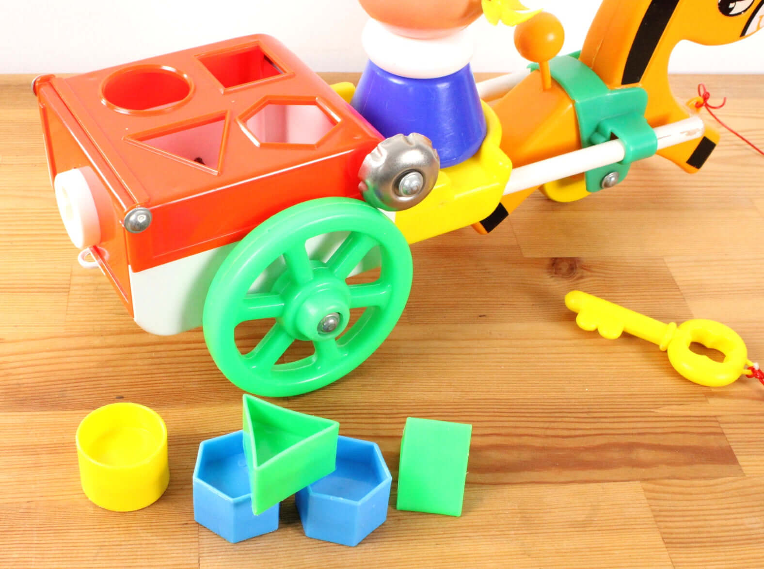 Jeu de formes à tirer vintage Educalux