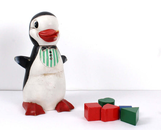 Jouet Pouet vintage Pingouin