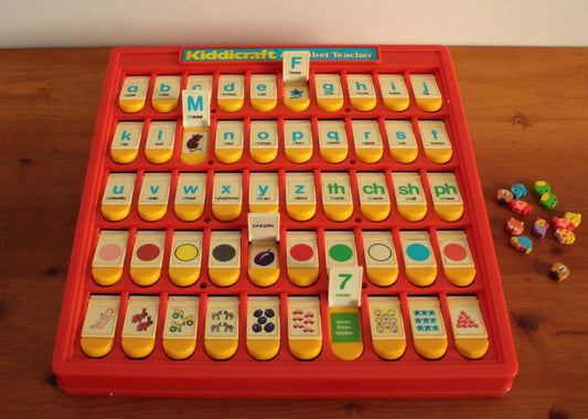 Vintage Jeu d'apprentissage Kiddicraft Alphabet Teacher