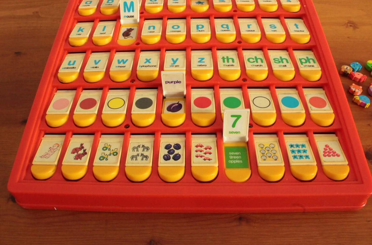 Vintage Jeu d'apprentissage Kiddicraft Alphabet Teacher