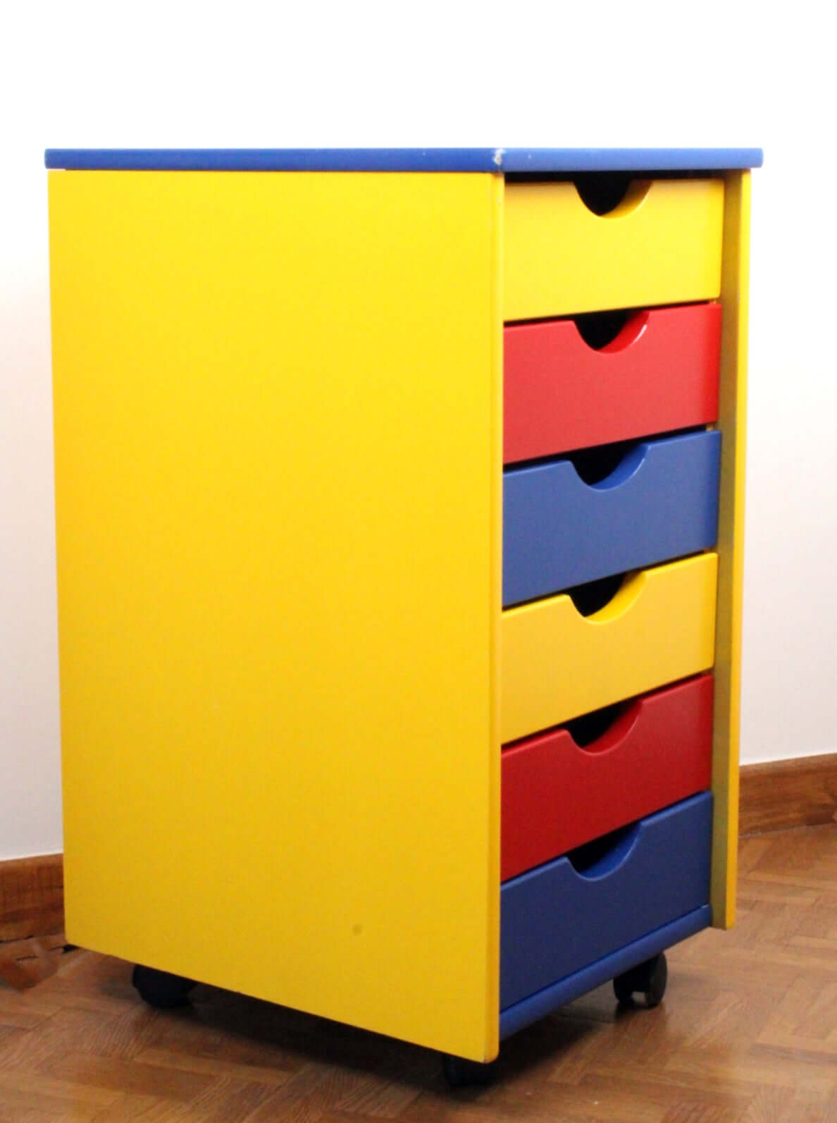 Vintage Meuble de rangement à tiroirs style années 80