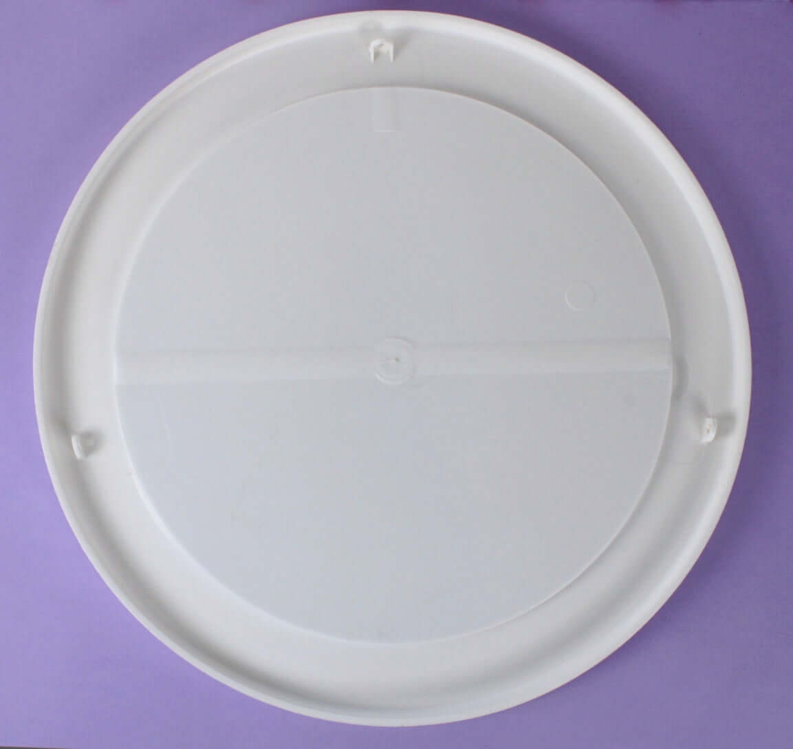 Grand miroir en plastique blanc vintage